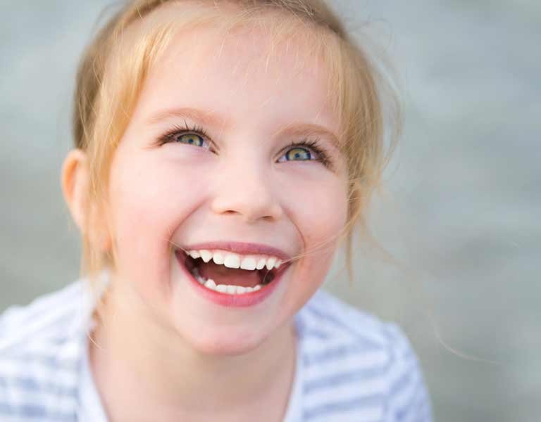 Beautiful little girl with healthy gums in Stafford, VA